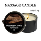 Une bougie- huile de massage