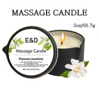 Une bougie- huile de massage